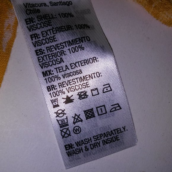 Roxy Sand Dune Dress Medium Yellow White Mini Floral Sleeveless Bust 18" Length - Picture 11 of 11